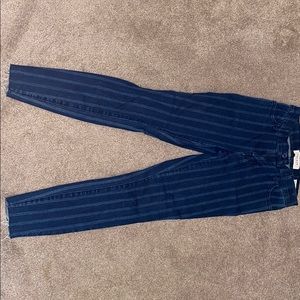 Stripped jeggings